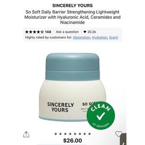 Sincerely Yours So Soft Moisturizer